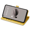 For ASUS Zenfone 10 Cat and Dog Embossed Leather Phone Case(Yellow)