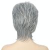 Short Hair Female Wigs Fluffy Fiber Set(Silver White)