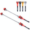 EVERDAWN Mountain Highway Bike Titanium Alloy Axis Quick Removal Rod Front And Rear Rollers Open Flower Drum Fixed Axis Trolley(Red)
