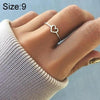 Fashion Heart Shaped Wedding Ring for Woman White(9)