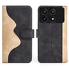 For Xiaomi Redmi K70 Stitching Horizontal Flip Leather Phone Case(Black)
