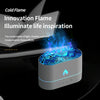 HX853B USB Plug-In Colorful Flame Lighting Effect Aromatherapy Humidifier(Black)
