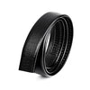 Men Casual Cow Leather Belt Waistband, Length: 130cm(Black)