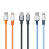 WK WDC-17 2.4A USB to 8 Pin Silicone Data Cable, Length: 1.2m(Orange)