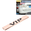 Auto VIP Sticker  VIP Label Car Stickers 3D Metal Fashion VIP Logo Car Stickers,Size:9.5*1.5cm(Champagne Gold)