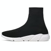 Knit Upper Breathable Sport Sock Boots Chunky Sneakers High Top Running Shoes for Men /  Women, Shoe Size:39(Blue)