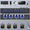 KC-KM434B USB3.0 4 Port USB Shared Device 4 Port Printer Sharing Device Keyboard Mouse Switch