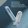 Bluetooth Earphone Cleaning Artifact Phone Dust Removal Tool Multi-Function Cleaning Brush(Sky Blue)
