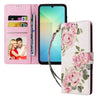 For Samsung Galaxy A06 4G Bronzing Painting RFID Leather Phone Case(Rose Flower)