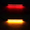 155mm DC12-24V / 2.2W Motorcycle LED Dynamic Blinker Side Lights Flowing Water Brake Lamp Turn Signal Light, Cable Length: 1m
