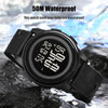 SKMEI 1895 Multifunctional Men Outdoor 50M Waterproof Luminous Digital Wrist Watch(Light Grey)