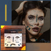 10pcs Halloween Scar Waterproof Tattoo Sticker Simulated Face Horror Stickers, Pattern: RM-042