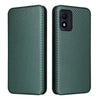 For Alcatel 1B 2022 Carbon Fiber Texture Flip Leather Phone Case(Green)