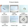 Ultrasonic Aroma Diffuser with Colorful LED Lights (US Plug)(White)