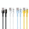 WK WDC-09i 2.4A USB to 8 Pin Silicone Data Cable, Length: 1.2m(Yellow)