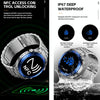 WS-20 1.43 inch IP67 Sport Smart Watch Support Bluetooth Call / Sleep / Blood Oxygen / Heart Rate / Blood Pressure Health Monitor, Steel Strap(Black)