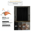 High-precision Curtain Shade Cloth Insulation Solid Curtain, Size: 42x63 Inch107x160CM(Khaki)