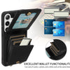 For Samsung Galaxy S24+ 5G Crossbody Lanyard Zipper Wallet Leather Phone Case(Black)
