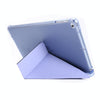 For iPad 9.7 (2018) & (2017) Airbag Deformation Horizontal Flip Leather Case with Holder & Pen Holder(Purple)