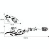 2 PCS/Set D-251 Butterfly Love Flowers Pattern Car Modified Decorative Sticker(Black)