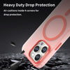 For iPhone 14 Pro Max MagSafe Frosted Translucent TPU + PC Full Coverage Phone Case(Red)