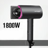Mingge T1 T Style 1800W High-power Cold Hot Air Wind Fast Drying Folding Hair Dryer, Plug Type:US Plug(Gray)