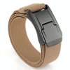 Men Casual Fashion Stretch Woven Quick Buckle Belt, Length: 125cm(Dark khaki)