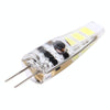 G4 2W 100LM Corn Light Bulb, 6 LED SMD 5730 Silicone, DC 12V(White Light)