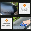 Waterproof Motorcycle Black Leather Seat Cover Prevent Bask In Seat Scooter Cushion Protect, Size: M, Length: 48-54cm; Width: 25-35cm