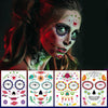 Waterproof And Sweat Proof Of The Dead Masquerade Party Temporary Stickers Halloween Face Tattoo Stickers(SY-B151)