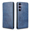 For Samsung Galaxy S24 5G Magnetic Vertical Flip Leather Phone Case(Blue)