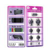 JYS JYS-SD015 8pcs/set Raptor Protective Kit With Bracket For Switch / Switch OLED / Switch Lite / Steam Deck(Black)