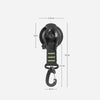 3 PCS Car Tent Suction Cup Home Users Outside Travel Portable Suction Cup Hook Round Carabiner(Orange)