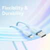 Baseus Pudding Series 2.4A USB to 8 Pin Fast Charging Data Cable, Length:2m(Blue)