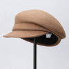 Autumn Winter Wool Beret Breathable Duck Tongue Cap, Size: Adjustable(White)