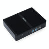 HYSTOU H2 Windows / Linux System Mini PC, Intel Core I5-7267U Dual Core Four Threads up to 3.50GHz, Support mSATA 3.0, 8GB RAM DDR3 + 256GB SSD 500GB HDD (Black)