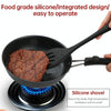 One-piece High Temperature Resistant Silicone Non-stick Spatula Kitchen Kitchenware Leak Shovel(Red)