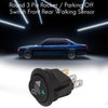 2pcs KCD1-102N Round 3Pin Rocker Switch LED Light 12V Car Modification Reverse Sensor Switch