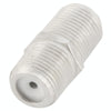F Female to F Female Coupler Adapter - Nickel Plated