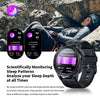 LEMFO C25 1.43 inch HD Round Screen Outdoor Smart Watch Supports Blood Oxygen Detection/Sedentary Reminder(Black Orange)