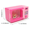 Children Mini Cute Microwave Oven Pretend Role Play Toy Educational for Kids Kitchen Toys(Pink)