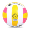 LEIJIAER LVB401 No.5 Explosion-proof Soft Volleyball Indoor Beach Practice Volleyball, Diameter: 21.5cm(Pink)