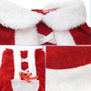 Small Dog Santa Costume, Red, Size S - Christmas Dog Coat