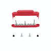 M6 3-post 10-way RV Yacht Short-circuit Proof Base DC Busbar, Color: Red