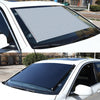 Suction Cup Car Shade Curtain Window Telescopic Roller Blind, Size: 40x125cm Black Mesh