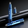 Electric Nose Hair Clipper Rechargeable Washable Portable Travel  Trimmer(Blue)