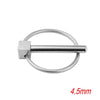 4.5mm 316 Stainless Steel Marine Hardware Spring Safety Stop, Specifications: 300mm Rope