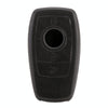Car Flocking Plastic Square-shaped Key Protective Cover Two Buttons for Mercedes-Benz (Black)