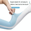1 Pair Summer Ice Silk Sunscreen Sleeves Riding Anti-UV, Color: Horseshoe Sleeve Black(One Code)