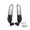 Motorcycle Modification Fixed Wind Wing Rearview Mirror (Black)